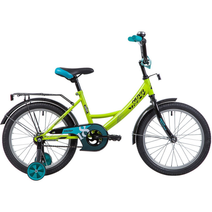 Детский велосипед NOVATRACK VECTOR 18” лаймовый 183VECTOR.GN22